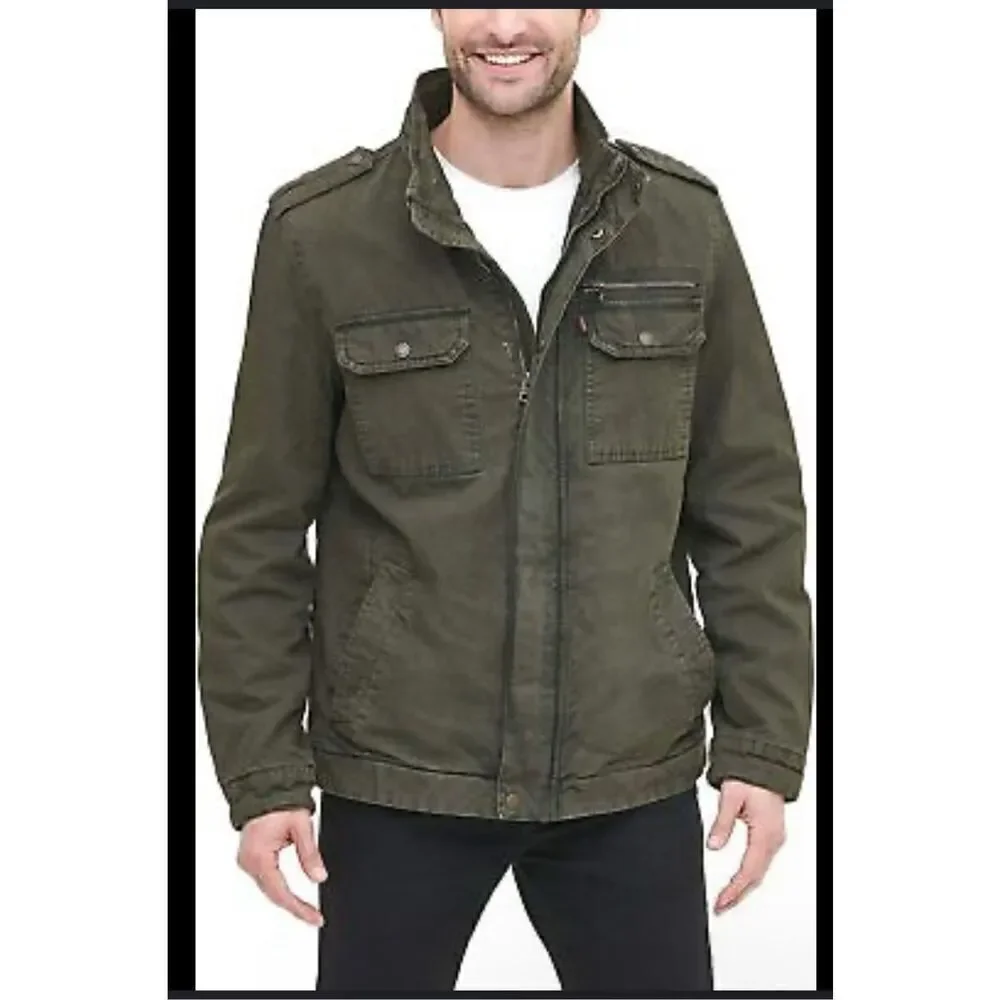 Levi’s Green washed military jacket XL